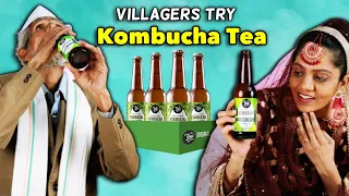 Villagers Try Kombucha Tea For First Time ! Tribal People Try Kombucha For First Time