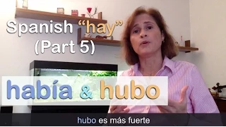 Spanish "HABER" ➤ hay/había/hubo - Parte 5