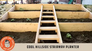 Cool Hillside Stairway Planter