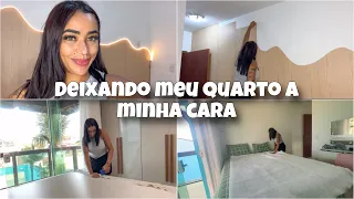 FIZ MINHA CABECEIRA BÁSICA E FÁCIL | COLOQUEI O PAPEL DE PAREDE | VAI FICAR SUPER DIFERENTE 🥰