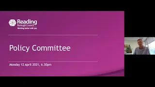 Reading Borough Council Policy Committee - 12 April 2021