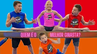 Irmão contra irmã! ⚡️ Desafio de esportes de ginástica! | Video infantil