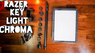 Razer Key Light Chroma setup and comparison with the Elgato Key Light Air