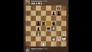 Magnus Carlsen vs Anatoly Karpov • World Blitz Championship, 2009