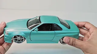 BRIAN,S NISSAN SKYLINE GT-R DIECAST MODEL CARS