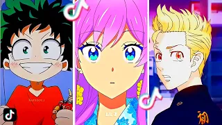 Anime edits 🥰 - Badass Anime 🥶 Moments - 👑  Anime TikTok Compilation 👑 4k [#24]