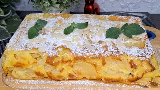 New apple pie recipe  You have never tried such a delicious cake  Quick and easy recipe