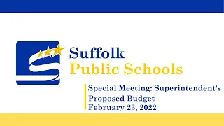 February 23rd, 2022 -  Special School Board Meeting