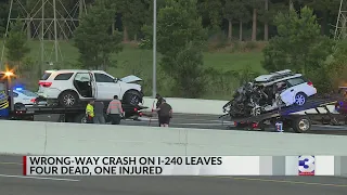 4 dead, 1 injured after SUV drives wrong way on I-240, police say