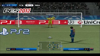 Asi era el PES 2012 en PlayStation 2