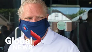 Coronavirus: Premier Ford begins tour of Ontario with $1.4 million funding for N95 masks company