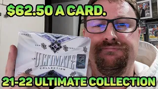 Two hobby box review of newly released 21-22 Ultimate Collection from Upper Deck. There's stickers.