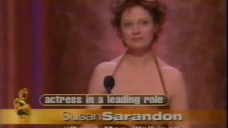 Susan Sarandon winning Best Actress for Dead Man Walking