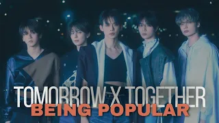 TXT being popular among celebrities 🏄#tomorrow_x_together #yeonjun #beomgyu #soobin #taehyun #kai