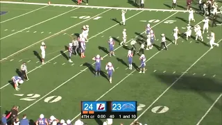 College QB kneels to lose the game...