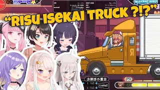 Holo Member's reaction to Risu's Isekai truck【Hololive EN Sub】