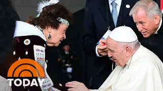 Pope Francis Arrives In Canada To Apologize To Indigenous Groups