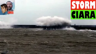 Storm Ciara Massive Waves South Coast UK - No one's been out, no one's going out, death on a stick