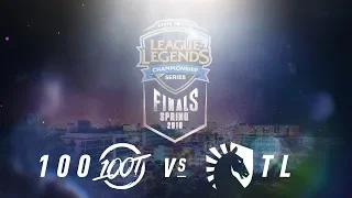 100 vs. TL  | NA LCS Spring Playoffs | Finals Game 2 | 100 Thieves vs. Team Liquid (2018)