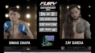 Fury 74 Prelims Dimas Chapa vs Zay Garcia