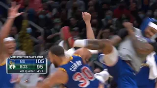 Stephen Curry with the no look 3 GAME OVER | Warriors vs Celtics