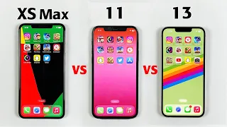 IOS 16.2 IPHONE XS MAX VS IPHONE 11 VS IPHONE 13 SPEEDTEST IN 2023