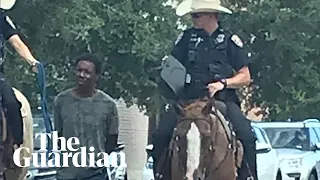 Texas police lead black man by rope in bodycam footage: 'This is gonna look so bad'