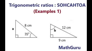 Trigonometric ratios: How to find missing sides and angles easily | Example 1