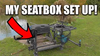 MY SEATBOX SET-UP for pole fishing