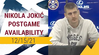 Nuggets Postgame Availability: Nikola Jokić (12/15/2021)