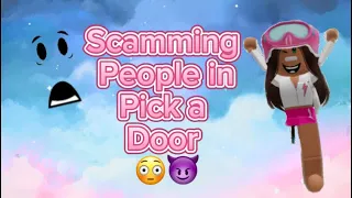 Playing PICK A DOOR in ADOPT ME! *I got scammed* 😭😭 #adoptme #pickadoor #subscribe