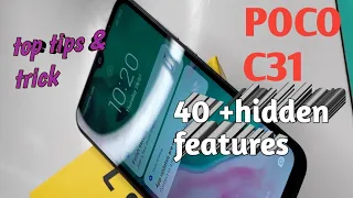 POCO C31| best tips & tricks |  hidden features setting