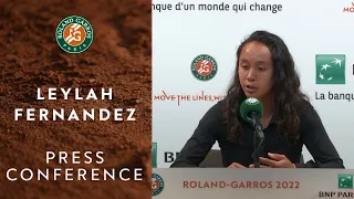 Leylah Fernandez Conference after Round 4 | Roland-Garros 2022