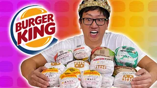 Ranking EVERY Burger at BURGER KING 🍔👑