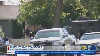 Pursuit ends with standoff in southwest Bakersfield