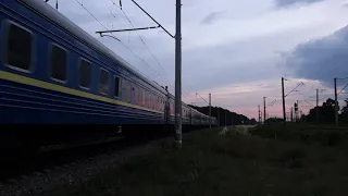 🇺🇦 "Уходит в закат" ДС3-018 з поїздом EN 105 "Чорноморець" Киев-Одеса