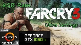 Far Cry 3 Tested On GTX 1050ti + Ryzen 3 1200 | 8GB Ram | Ultra Settings.