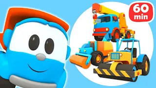 Car cartoon full episodes & Car cartoons for kids. Street vehicles for kids. Leo the truck.