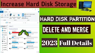 How to Delete Hard Disk Partition | Merge Partition | Partition Size increase kaise kare in hindi