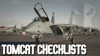 DCS F-14 Tomcat Checklists Tutorial (Takeoff, Fence in, Refueling, Landing)