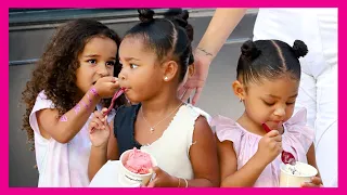 Kardashian Kids Enjoy Ice Cream Ahead Of Kanye West's DONDA Album Release
