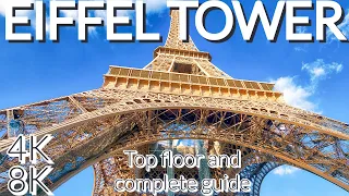 PARIS EIFFEL TOWER TOUR COMPLETE GUIDE 4K 8K  EUROPE WALK #eiffeltower #paris #france #travel4k