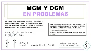 APLICACIÓN DE MCM Y DCM EN PROBLEMAS - Cómo resolver un problema a partir de la factorización