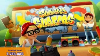 Subway Surfers gameplay 3756086  (highscore) 60 fps video