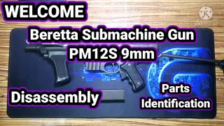 Beretta Submachine Gun (SMG) PM12S 9mm Disassembly & Parts Identification Part 1