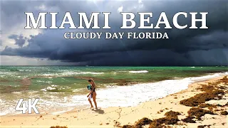 CLOUDY DAY NORTH MIAMI BEACH  2021 4K ULTRA HD 60FPS VIDEO ASMR FLORIDA USA AΩ