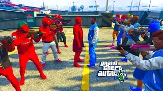 GTA 5 ONLINE - BLOODS VS CRIPS WHO WILL WIN? PART 2