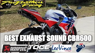 Best Exhaust Sound Compilation CBR600 RR | AKRAPOVIC | TWO BROTHERS | YOSHIMURA | M4 | R9