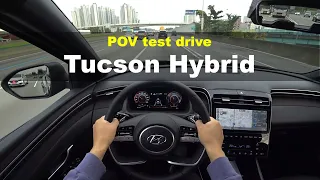 2021 Hyundai Tucson Hybrid POV test drive