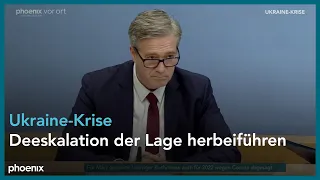 Pressekonferenz der Bundesregierung zur Ukraine-Krise am 09.02.22